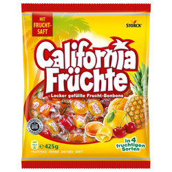 Продуктови Категории Бонбони Storck California Плодови бонбони с течен плодов сок 425 гр. 97 бр.